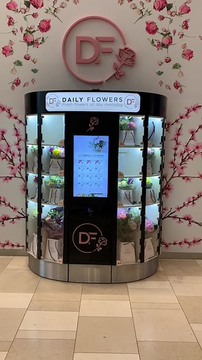 Dagelijkse Bloemen Vending Machine in Amsterdam