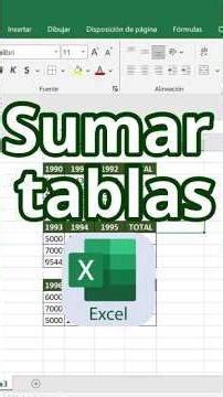 Adding Tables - Excel Course