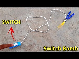 how to make a cracker blast from switch |electric battery switch bomb | safe way to fire cracker
