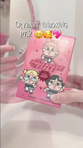 CRYBABY ASMR UNBOXING 😢💝✨#asmr #cute #asmrunboxing #unboxing #crybaby #popmart #blindbox #labubu