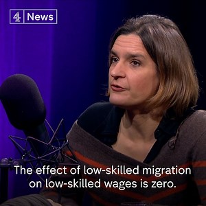 298K views · 4.9K reactions | "You have no reason to fear low-skilled migration." Nobel prize-winning economist Esther Duflo says "the effect of low-skilled migration on low-skilled wages is zero". Watch the full interview: https://www.youtube.com/watch?v=i1pZfFY132Q&feature=youtu.be | Channel 4 News | Facebook