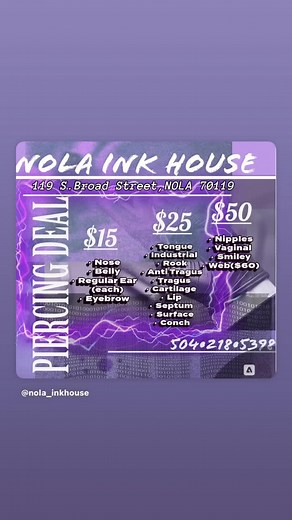 Tattoo and Piercing Shop on Instagram