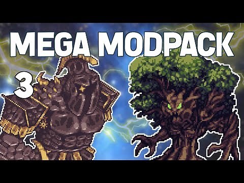 Terraria # 3 CRYSTAL BIOME! Mega Modpack Let's Play
