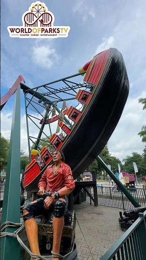 Piratenboot im Drouwenerzand – Das wilde Hin und Her der Schiffschaukel! #shorts #freizeitpark