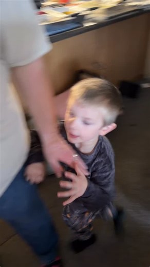 Bryson was so excited for his Kitchen. #brysonrhys #christmas2025 #christmastime #christmasgifts | Danielle Richards