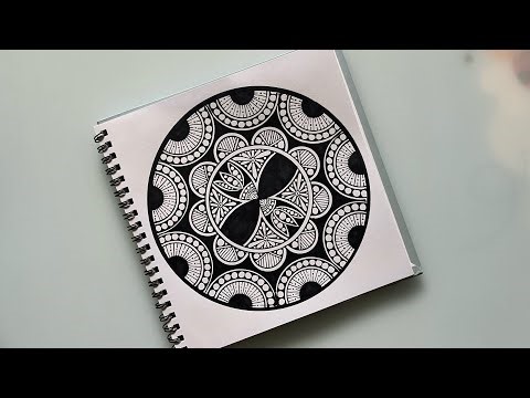 Circle mandala art | Step by step mandala art for beginners | Easy mandala drawing | Creative art