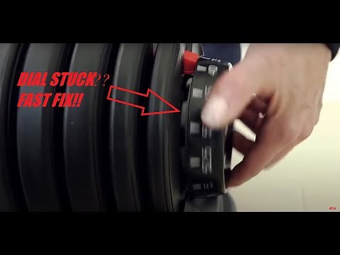 Bowflex Adjustable DumbbellsFITPro and others Fix Dial Stuck