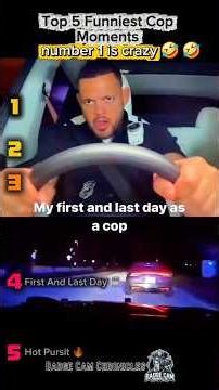 Ranked Funniest Cops Pull Over Moments #shorts