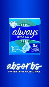 Period Gush? Fear no more with the super soft & fast absorbing Ultra Pads. | Always UK & Ireland