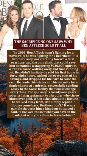 THE SACRIFICE NO ONE SAW: WHY BEN AFFLECK SOLD IT ALL