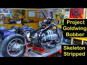 Derelict Goldwing Project, Day 25, Skeleton Stripped at Last !