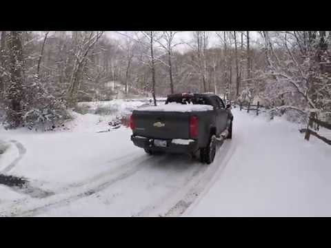 2018 Chevy Colorado ZR2 Diesel in the Snow