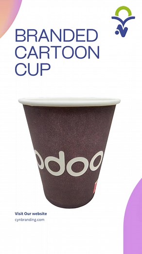 Branded Cartoon Cup #branding #printing #product #design #restaurantdesign | CYN Branding
