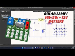 12V Solar Lamp Circuit: Solar Panel + Battery Charging | Schematic + PCB Design in Altium Designer