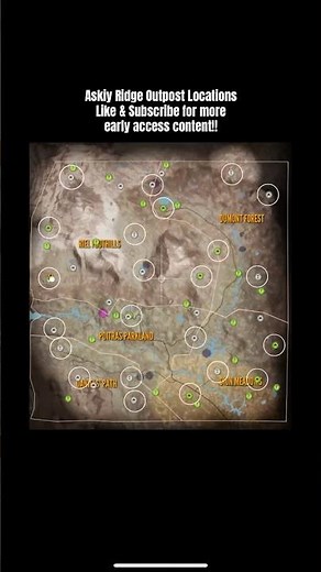 All Askiy Ridge Outpost locations | TheHunter Call Of The Wild #earlyaccess #askiyridge #thehunter