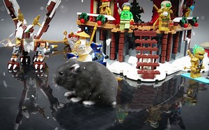 [4K] 乐高2021年员工圣诞限定套装幻影忍者庆祝神庙（4002021）仓鼠版速拼