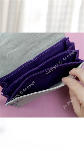 DIY Long Wallet! #fblifestyle #diy #howto #sewing #sewingprojects #reelsfacebook #wallet | Ae PooiM