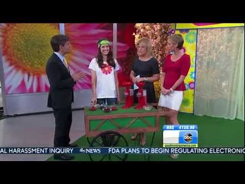 Amy Robach - short dress & tall heels - standing & walking - April 24, 2014