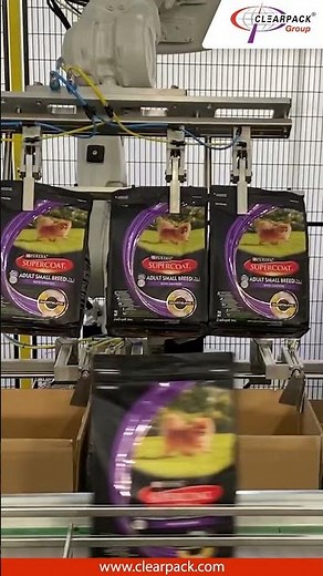 Smart Packaging Automation with Clearpack Group's Top Load Case Packers for Food Pouches