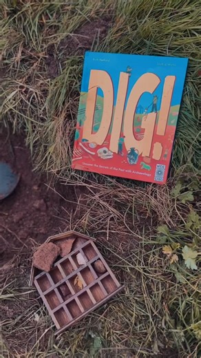 🌈 Outdoor Play Ideas & Books 📚 on Instagram: "📕’Dig!’ 🪏 Bring the learning TO children ☺️ following the interest of digging and soil we found this brilliant book on our shelfie ‘Dig!’ All about archeology and journey through human history on digs, fanstastic finds and treasures buried in time 🕰️ This non fiction books covers it all: from what is archeology, facts on different times in history: Stone Age, Ancient Egypt, Greece, Roman Empire and much more 📚 Find out how to get involved in yo