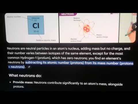 about the neutron ( in elements)