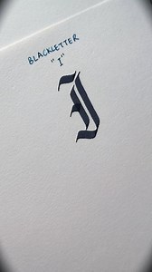 How to write in Gothic Calligraphy Letter I #letteringdaily #satisfyingvideos #calligraphy #viralchallenge #inkblending #art #handmadeart #creativeflow #inkaddict #artprocess | Lone Calligraphy