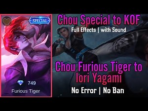 Chou Special to KOF Skin Script | with Sound | Full Skill Effects | Full Sound Effects MLBB |
