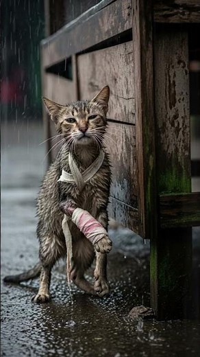 🌧️ Viral Clip: Ill Cat Shivering in the Rain – Must-See Rescue Moment