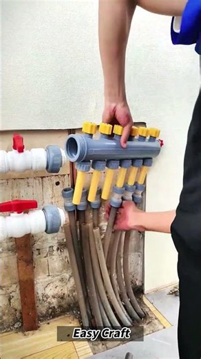 Attaching Flexible Water Pipes to Manifold
