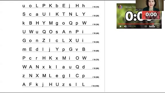 Letter Naming Fluency (LNF) Practice