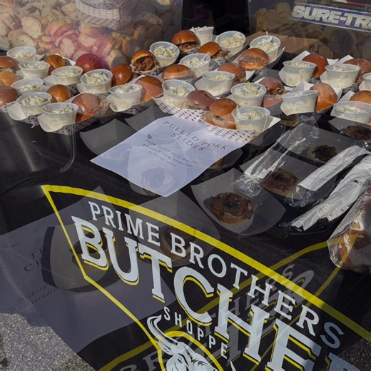 What an amazing day at Prime Brothers Butcher Shoppe! Thank you to all the amazing customers, friends and family that came to visit and try some killer food while we celebrated our Ribbon Cutting and our OFFICIAL Grand Opening! 😃 We’ve been SO SO blessed by this amazing community and we’re so excited for the future! ❤️🥩 A HUGE special thanks to the UNBELIEVABLE Chef Kyle Sutton, Cheney Brothers and Bestow Baked Goods for helping make this event possible! | Prime Brothers Butcher Shoppe