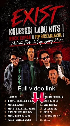 EXISTS KOLEKSI LAGU HITS ROCK KAPAK& POP ROCK MALAYSIA | MELODI TERBAIKSEPANJANG MASA