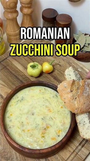 Romanian Zucchini Soup 🇷🇴 | You'll Never Make Cream Soup Again