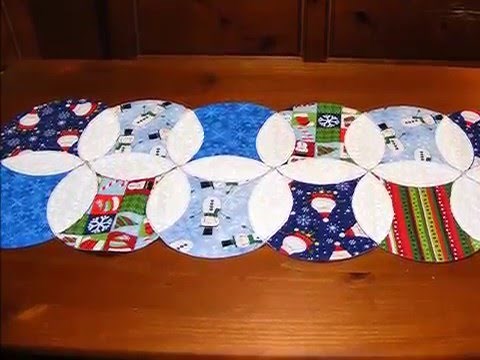 Christmas Circles Table Runner tutorial