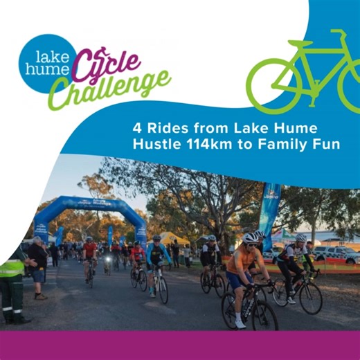 Why not combine fun, fitness, and fundraising by joining the Lake Hume Cycle Challenge to raise vital funds for the Albury Wodonga Regional Cancer Centre (AWCC)? Whether you’re riding solo, teaming up with friends, or rallying your workplace crew, your efforts will directly support local cancer patients and their families. Every kilometre you pedal makes a real difference. 📍 Albury-Wodonga 📆 8.02.2026 💙 Supporting The Albury Wodonga Regional Cancer Centre Trust Fund | Lake Hume Cycle Challeng