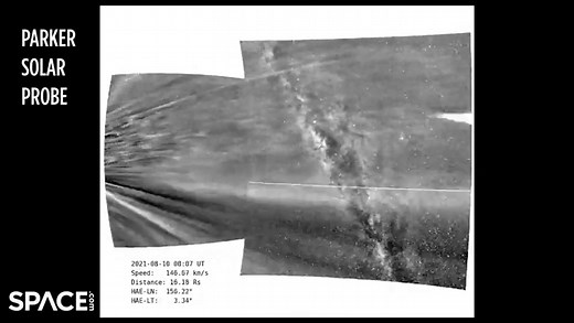 Watch 'coronal streamers' streak off the sun in close-up video from Parker Solar Probe