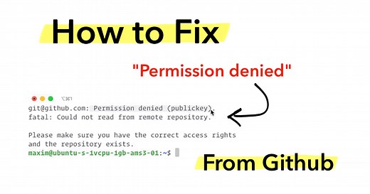 Fix "Permission Denied" Error From Github
