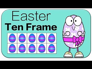Easter Ten Frame Subitizing: Math Counting Brain Breaks