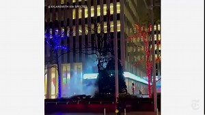 Fox News Replaces Christmas Tree That Went Up in Flames in Manhattan