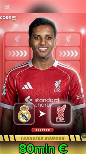 Rodrygo's shock😱 move to Liverpool confirmed 🤑 #football #transfers
