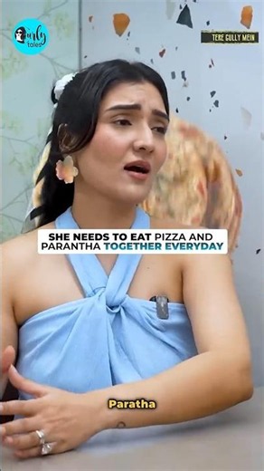 She Needs To Eat Parantha And Pizza Together Everyday! #foodie #tinahuja #pizza