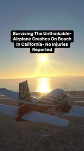 11K views · 91 reactions | Surviving The Unthinkable- Airplane Crashes On Beach In California- No Injuries Reported #Atc #aviation #plane #pilot #airplane #avgeek #airport #sky | Flight Simulator Fantasy | Facebook
