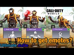How to get emotes in Call of Duty Mobile? | Ultimate duDe