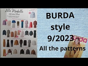 Burda 9/2023 full review #Burda9 NEW Burda Style All the patterns