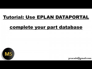 Tutorial "Use EPLAN DATA PORTAL"