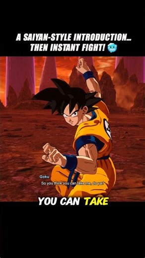 A Saiyan-Style Introduction… Then Instant Fight 🥶 #crashout #goku #sparkingzero #dragonballz #dbz