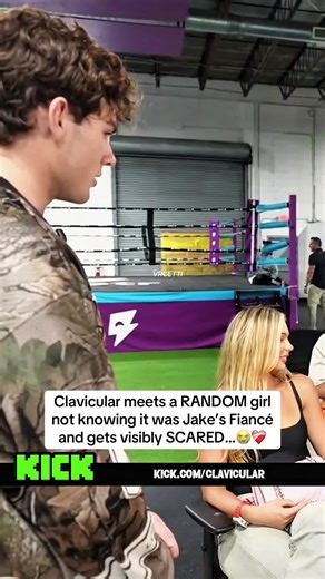 Clavicular meets a RANDOM girl not knowing it was Jake’s Fiancé and gets visibly SCARED…😭❤️‍🩹#clavicular #clav #jakepaul
