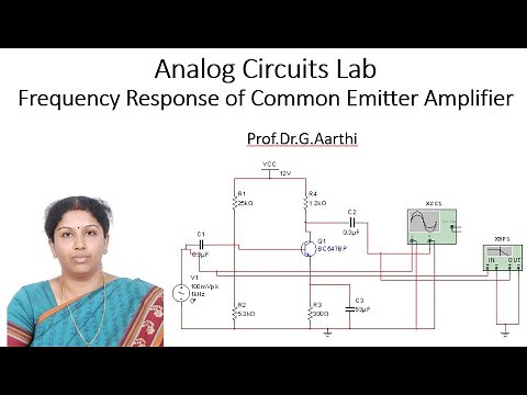 Frequency Response of Common Emitter Amplifier using MULTISIM