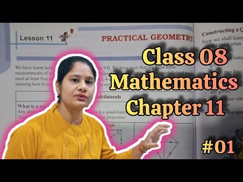 🎯Class 8 Mathematics Chapter 11 | Practical Geometry| NCERT Solutions | Step by Step Construction
