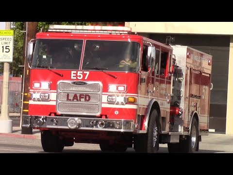 LAFD Engine 57 responding